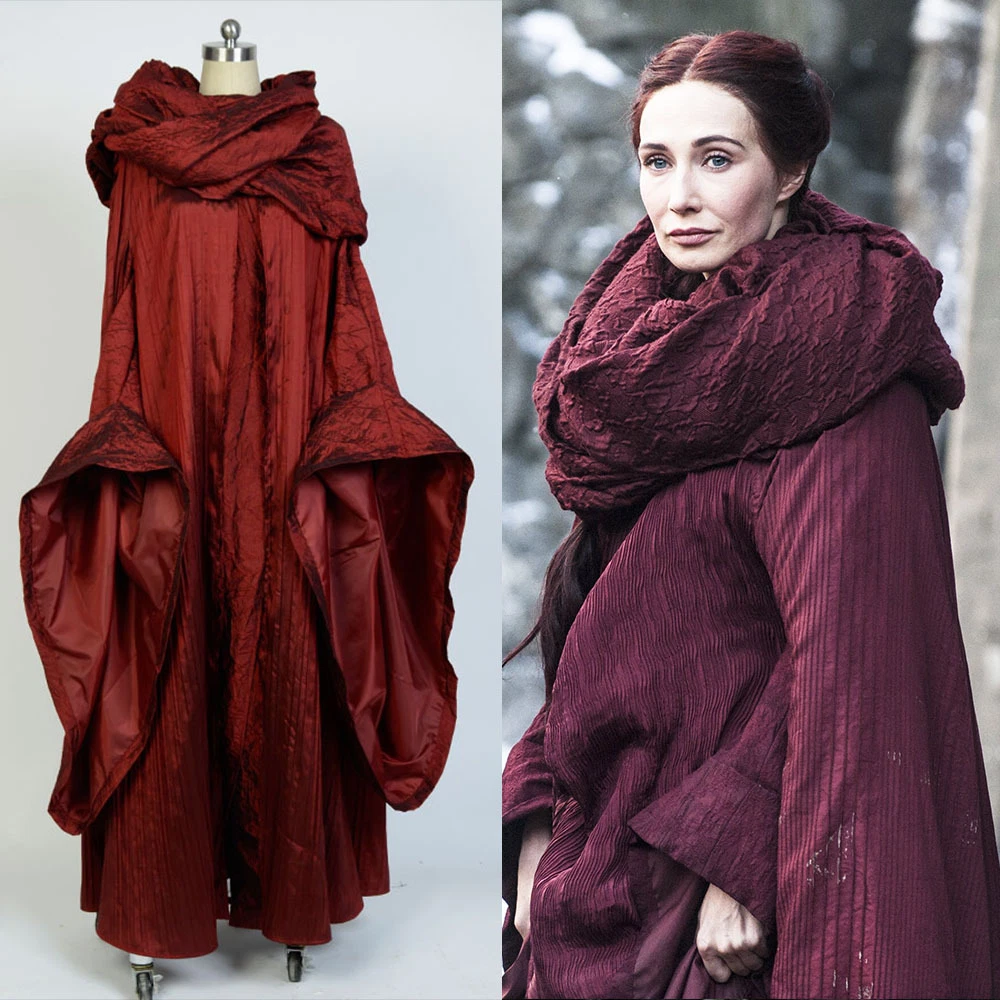 Game of The Red Woman Melisandre Costume Dress Gown Outfit | eBay