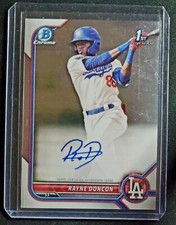 2022 Bowman Chrome 1st Bowman Autographs Rayne Doncon Dodgers Auto #CPA-RD