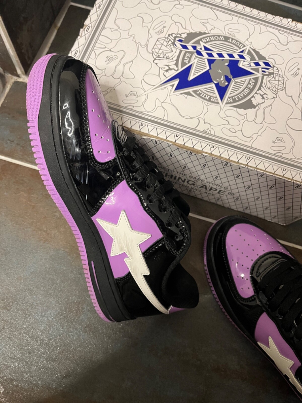 Limited Edition Bapestas X Wockhart Wocksta in Uk Size 7.5/8  Very rare image 8