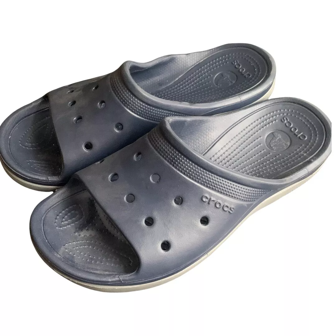 Mens Classic Crocs Coast Slide Sandal 205315 Navy Blue Size 12