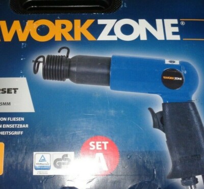 WORKZONE  Druckluft Meisselhammerset mit Zubehör,NEU-lesen!
