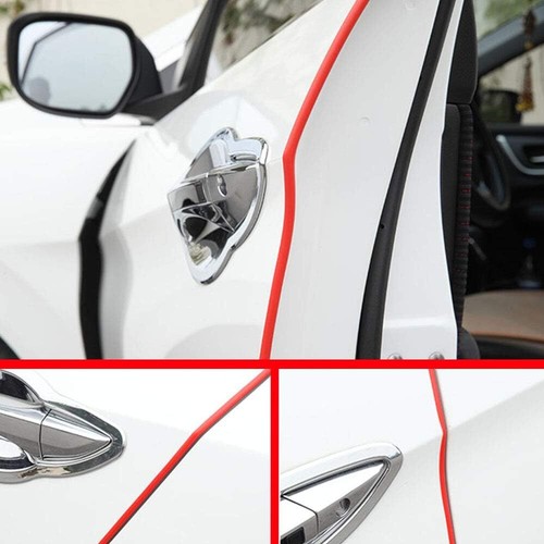 10M U-Shape Car Door Rubber Protector Strip Seal Edge Guard Trim Red - Picture 2 of 7