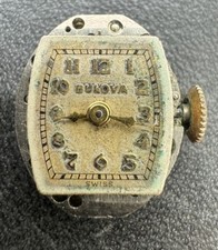 Vintage BULOVA 5AB 17 Jewel Ladies WATCH MOVEMENT- Running For Repair