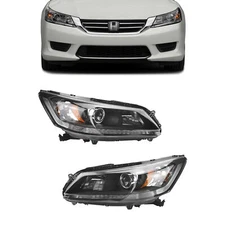 Left & Right Halogen Headlights Headlamps For 13-15 Honda Accord Sedan HO2503151