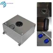 15 Gallon Polished Aluminum Racing Drift Fuel Cell Tank+level Sender