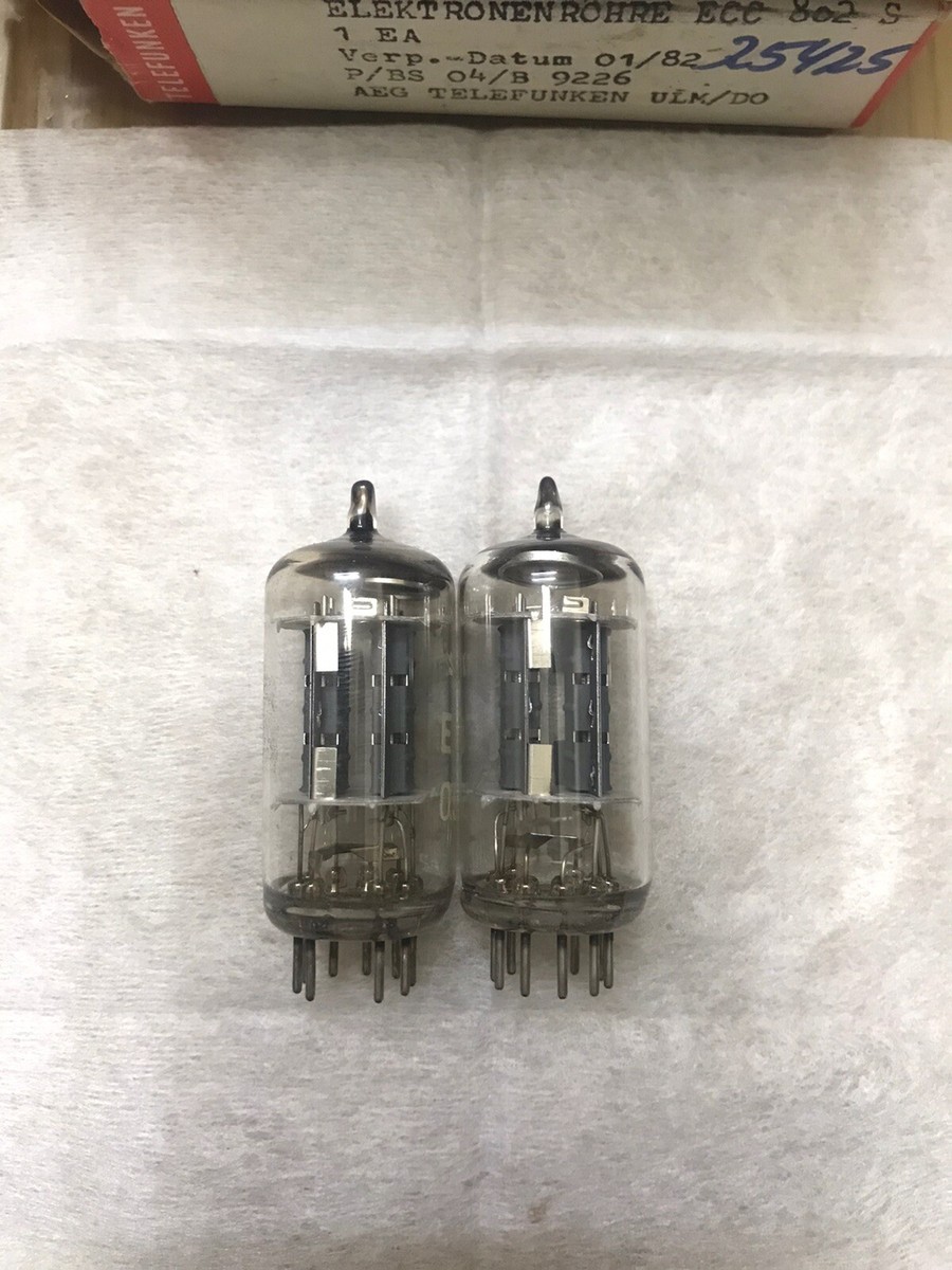 Telefunken ECC802S 12au7 6189 E82cc ecc82 NOS NIB Diamond
