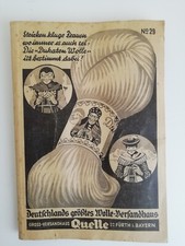 Deutschlands größtes Wolle-Versandhaus Nr.29 Quelle Dukaten Wollemusterbuch 30er