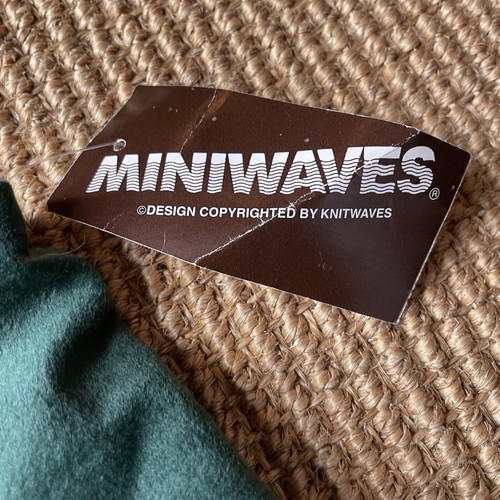 Vintage 90s Green Faux Suede Girls Skirt by Knitwaves - Size 6 Fall Winter - Picture 4 of 4