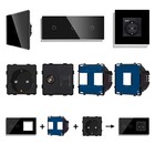 Lichtschalter, Wechselschalter, Steckdose, Türklingel, Dimmer, TV, Glas, Touch