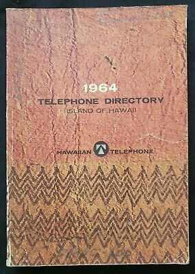 Vintage HAWAII TELEPHONE DIRECTORY 1964 Yellow Pages | eBay