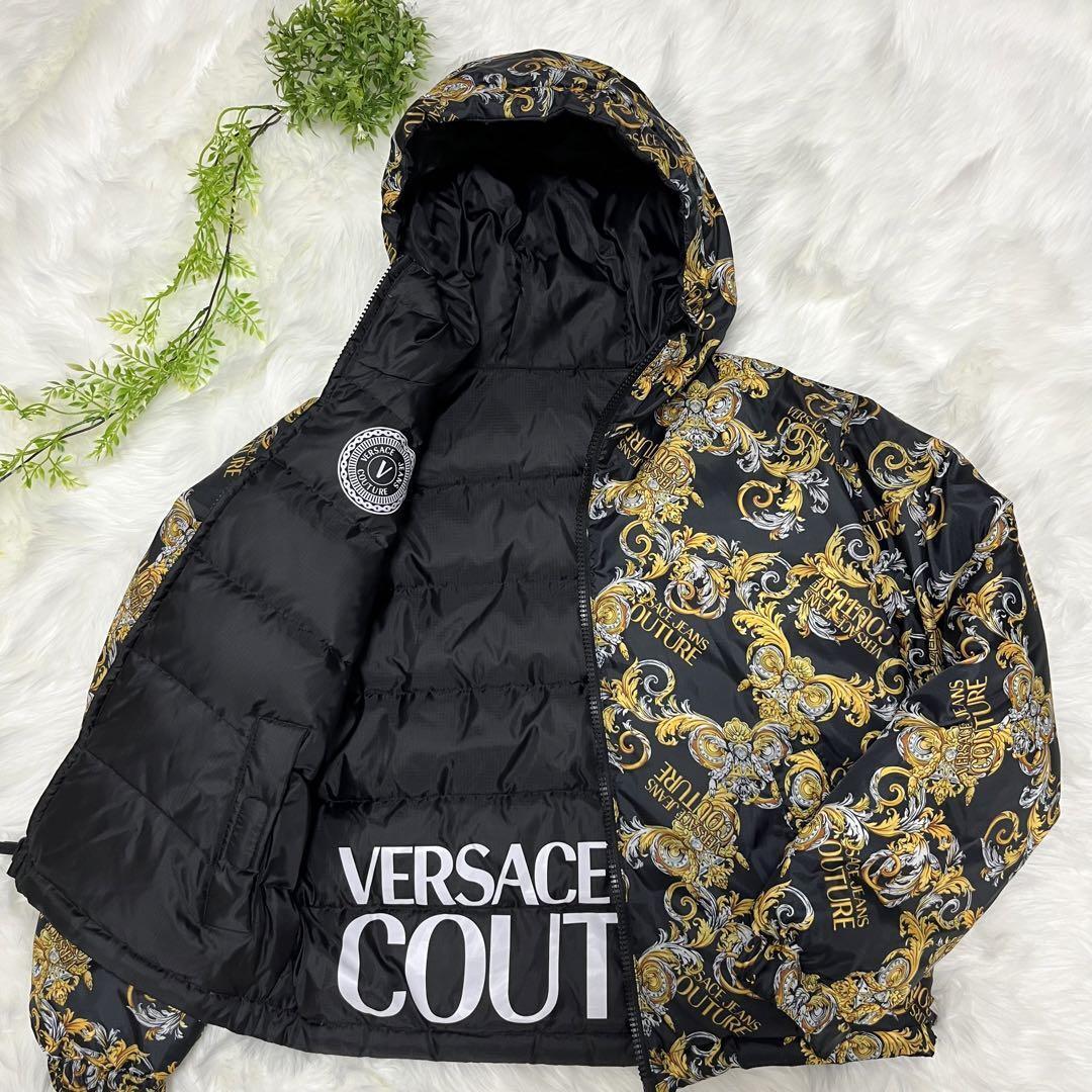 VERSACE Reversible Baroque Print Down Jacket Polyester Size VERSACE Reversible Baroque Print Down Jacket Polyester Size