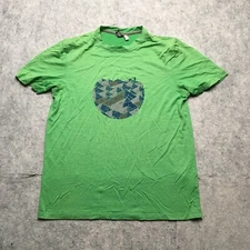 Ibex Performance Merino Wool T Shirt Men Medium M Green Base Layer Short Sleeve