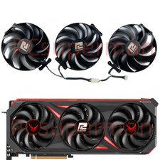 For Powercolor RX7700XT 7800XT 7900 7900XT Red Devil Graphics Card Cooling Fan