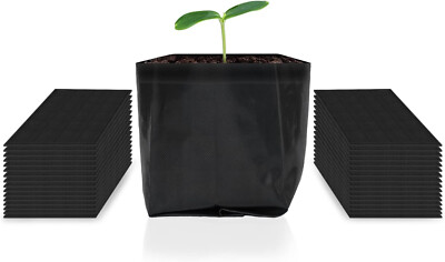 AC Infinity Nursery Bags 1/4 Gallon, Non-Woven Fabric Growing Pouches, 50-Pack B