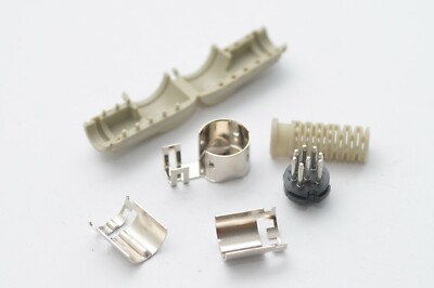 Vintage Hirschmann Winkel-Steckverbinder Serie Mawi, abgeschirmt, 8-polig, NOS