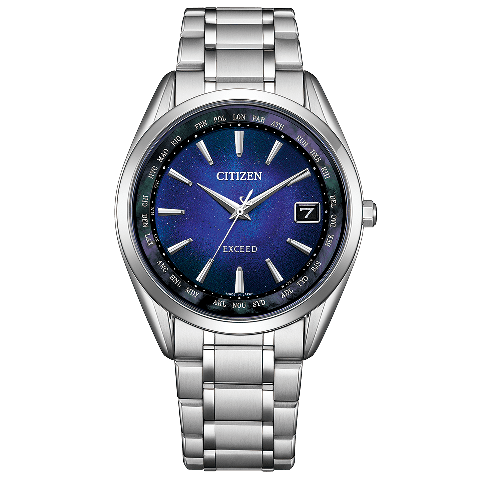 CITIZEN EXCEED CB1150-75L UNITE with BLUE Limited Eco-Drive Radio
