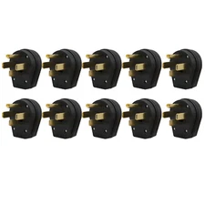 10-pk Fit for NEMA 14-50P Male Plug 50A 125/250V Dryer RV Generator Plug 14-50