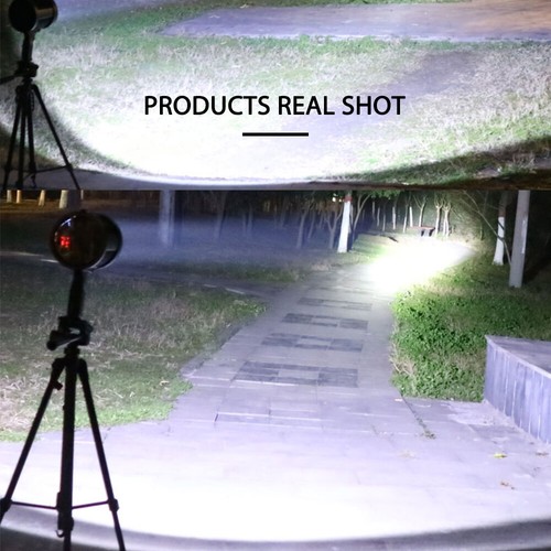 200000 lumens Super Bright LED Searchlight Spotlight Flashlight USB Solar Torch - Picture 14 of 20