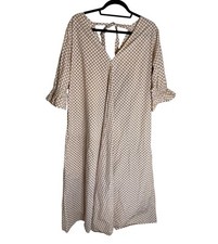 Little Tienda Gingham Oversized Dress Organic Cotton Maxi No Size 