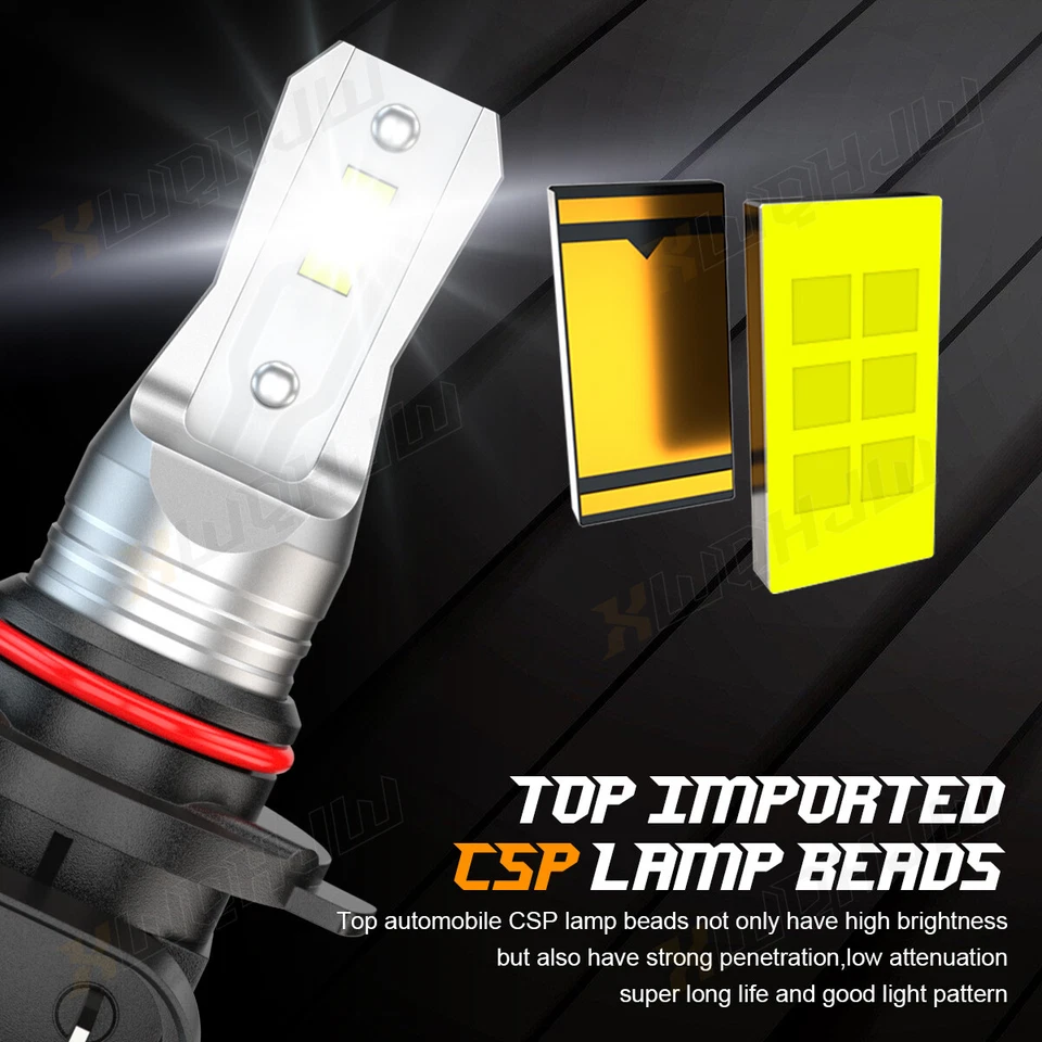 SET For Honda BR-V 2018 2019 6pcs LED Headlights + Fog Lights Bulbs Combo Kit - Image 2 of 4