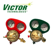 Set of Heavy Duty Victor SR450D & SR460A Regulators w/ ****Metal Gauge Guards***