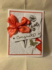 Stampin Up Congratulations Card with envelope 5.5" x 4.25" 