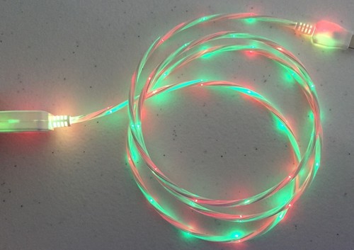 LED LIGHT-UP USB Charge Cable charger FOR ALL MICRO-C TYPE REVERSIBLE PHONES - Picture 20 of 26