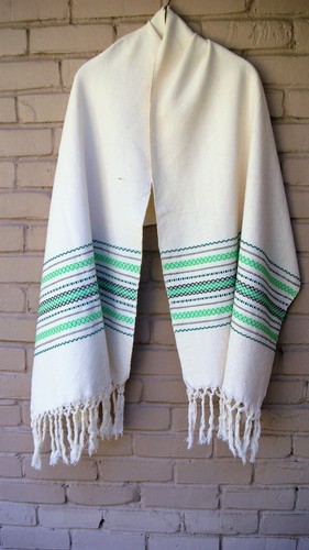 Mexican Women's Accessories Rebozo Shawl Beautiful Pattern Frida Kahlo Style - Picture 2 of 3