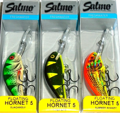 Salmo 5F Hornet Crankbaits (Lot of 3-53-0321)