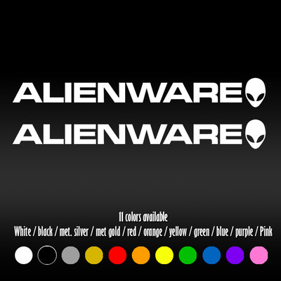6'' Alienware PC Laptop Diecut Bumper Car Window Diecut Vinyl Decal sticker