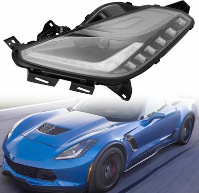 Left Driver Side Headlamp For 2014-2019 Chevrolet Chevy Corvette Headlight