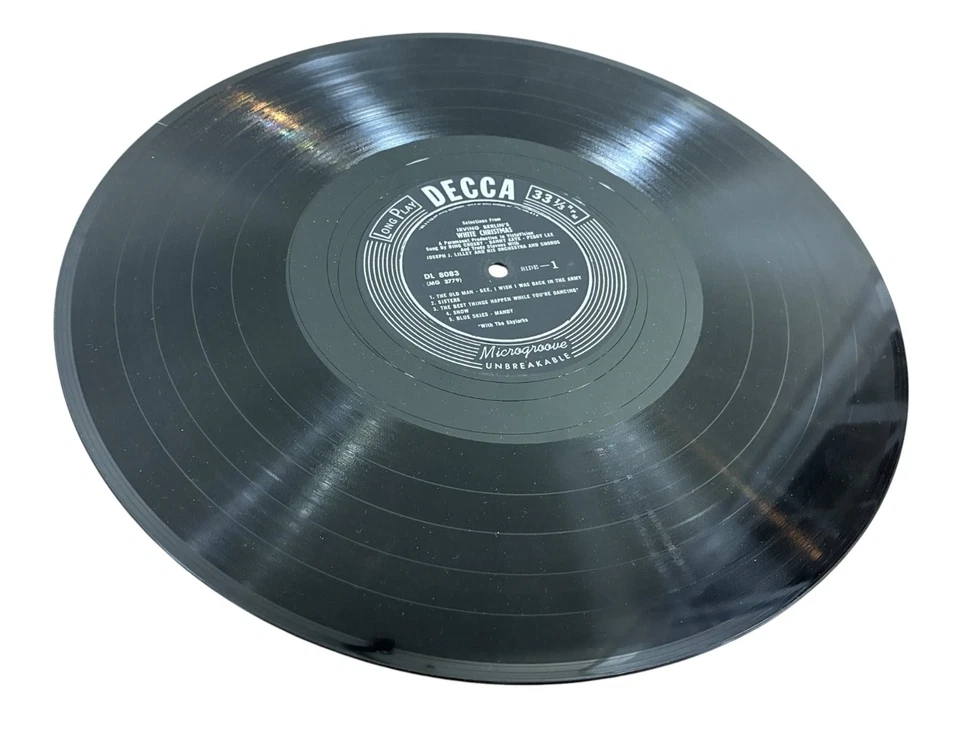 Bing Crosby White Christmas LP Record 1954 Decca Stereo Christmas Original Rare! - Imagem 3 de 4