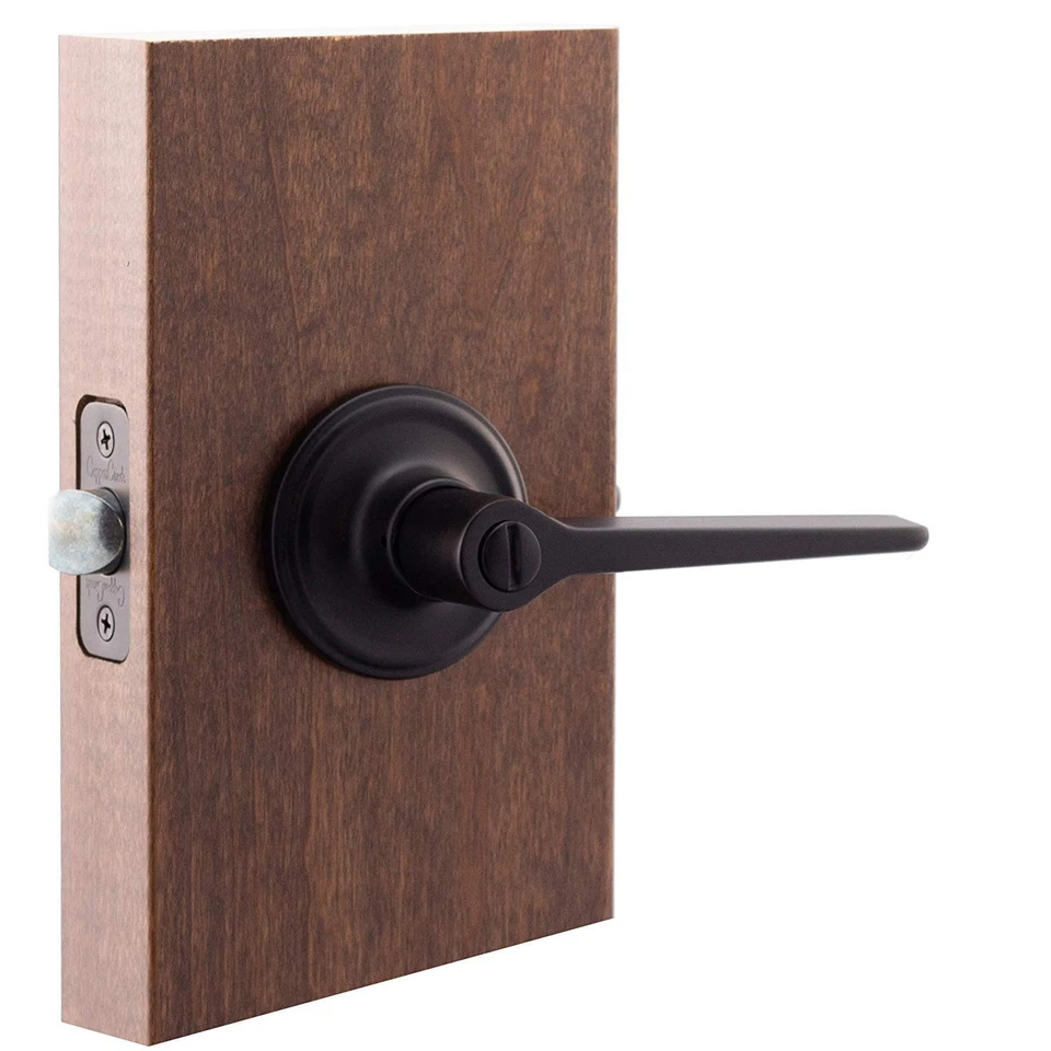 ZL2231BC Zl2231Bc Contemporáneo Pulsador Privacidad Zane Palanca Sin Manos, Negro Foto 3 de 4