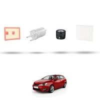 Hoffcar Wartungsset - 4 Filter FüR Seat Ibiza Iv 1.2 Tsi 66KW Ab 2015