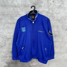 AJ AUXERRE 2000 2001 TRAINING FOOTBALL TRACK JACKET UHLSPORT JERSEY SIZE L