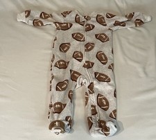 New Baby Football Fleece Sleeper Carters 6-9M