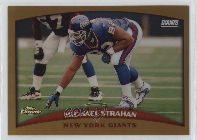 1998 Topps Chrome Refractor Michael Strahan #139 HOF 0gm6