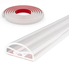 39” Transparent Shower Threshold Water Dam Stopper for Dry and Wet Separation...