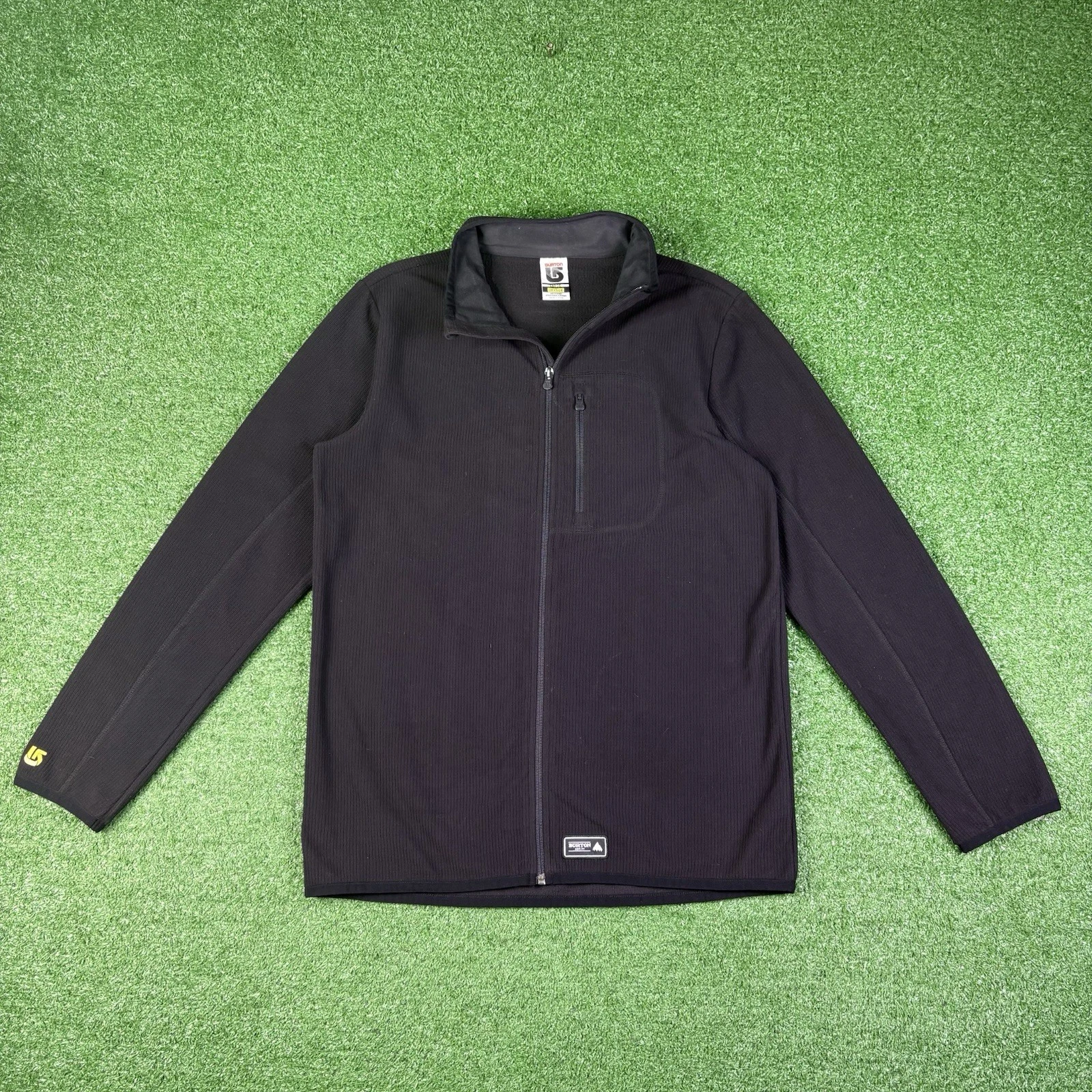 Burton DRYRIDE Black Thermal Fleece Full Zip Outdoor Skiing Jacket Men's Large