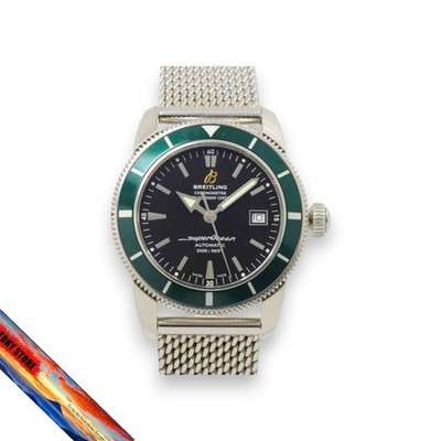 Breitling Superocean Heritage 42 A17321 Grüne Lünette Herren Armbanduhr...