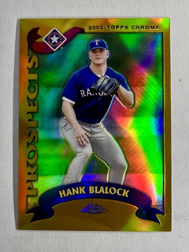 2002 Topps Chrome Hank Blalock #309 card