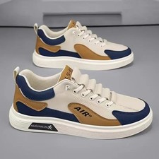 Trend 2025 New Men's Shoes Leather Fashion Low-top Men's Casual Trendy Shoes.