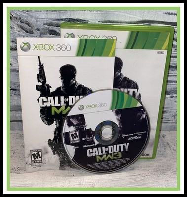 2011 _ XBOX 360 _ CALL OF DUTY / MODERN WARFARE 3 _ ( CASE, GAME DISC & MANUAL )