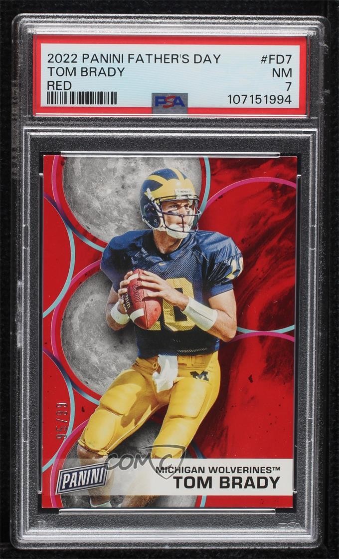 2022 Panini Father's Day Father's Day Red 95/99 Tom Brady #FD7 0kb0
