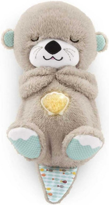 Fisher-Price Schlummer Otter Kuscheltier Mit Atembewegung Und Musik, Baby Erstau