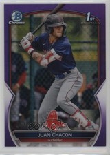 2023 Bowman Chrome Prospects Purple Refractor /250 Juan Chacon #BCP-105 14mx