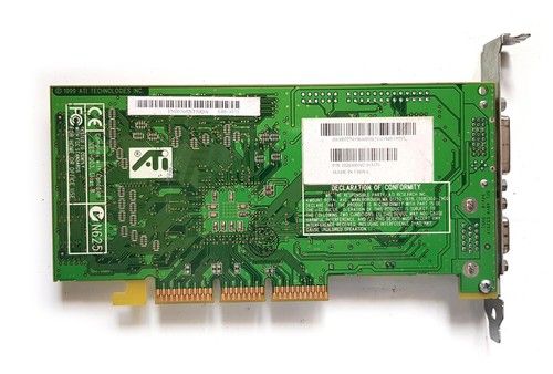ATI Rage 128 Pro AGP (likely pulled from Apple iMac G4) + new ATI PC sticker - Picture 3 of 8