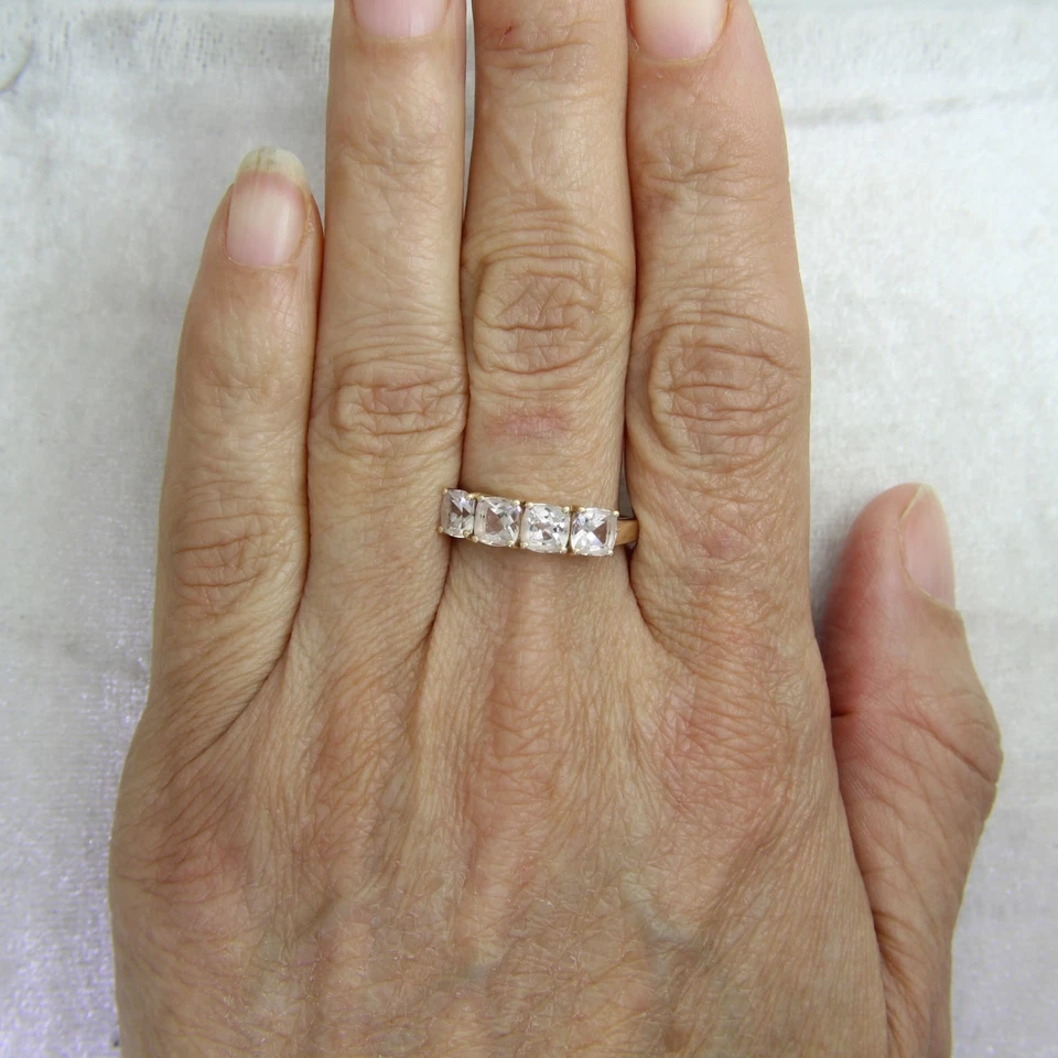 Кольцо из золота 9 карат с морганитом размер 5 1/2 - K 1/2 - Изображение 4 из 4