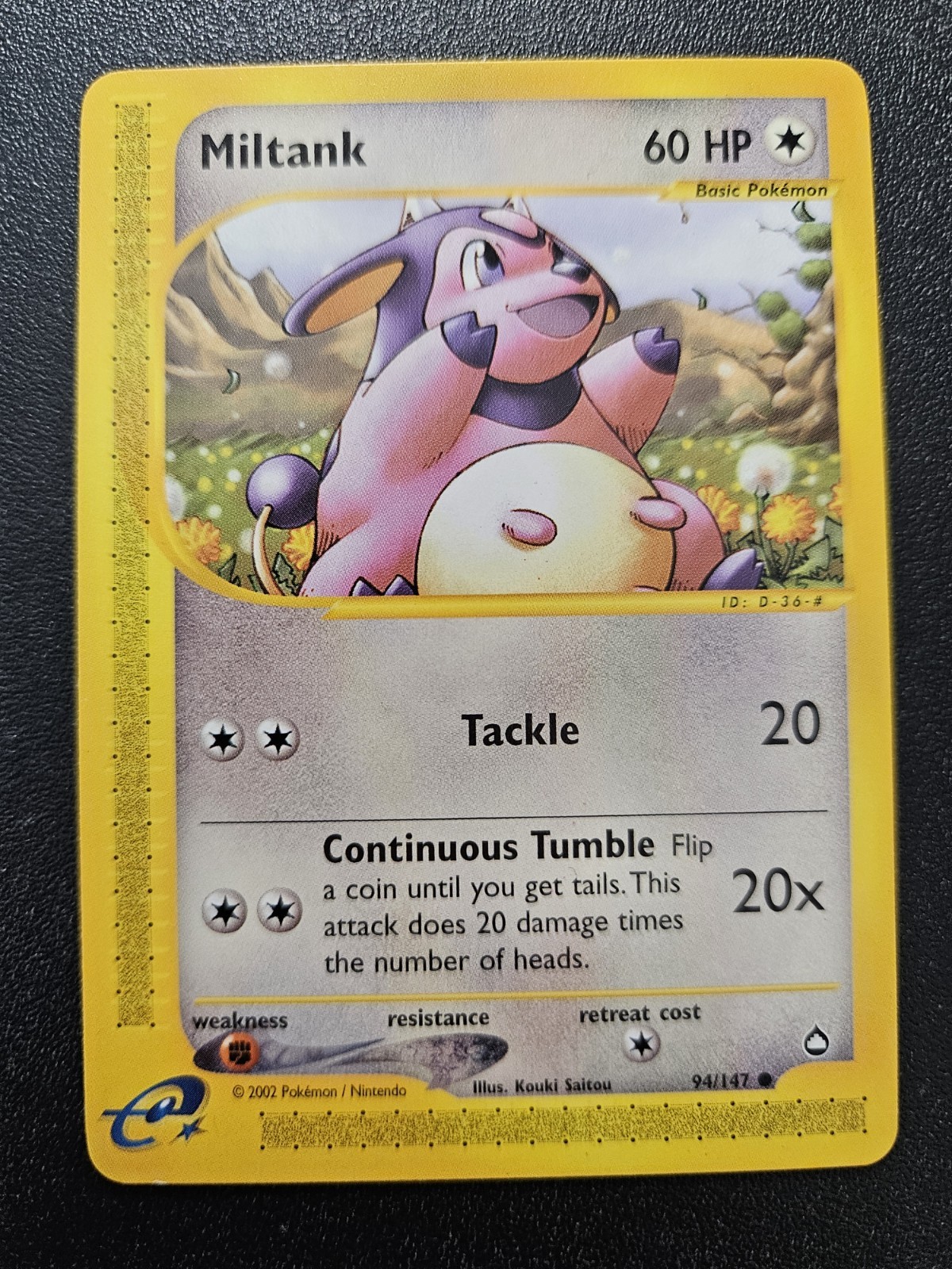 Pokemon Aquapolis Miltank 94/147 NEAR MINT