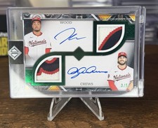 2025 Topps Transcendent James Wood Dylan Crews Rookie Patch Auto /5 NATIONALS 😻